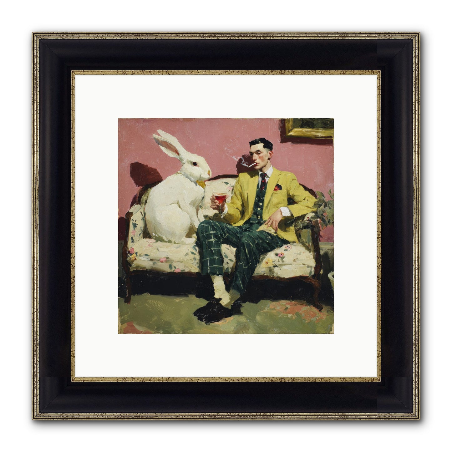 The Eccentricist’s Companion Framed Print - Black & Gold 10x10