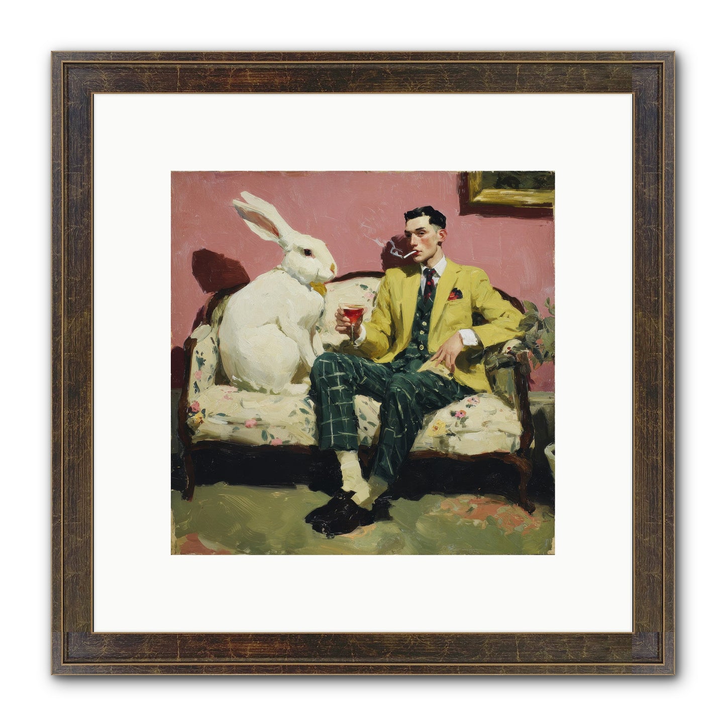 The Eccentricist’s Companion Framed Print - Slimwoods Black/Gold 10x10