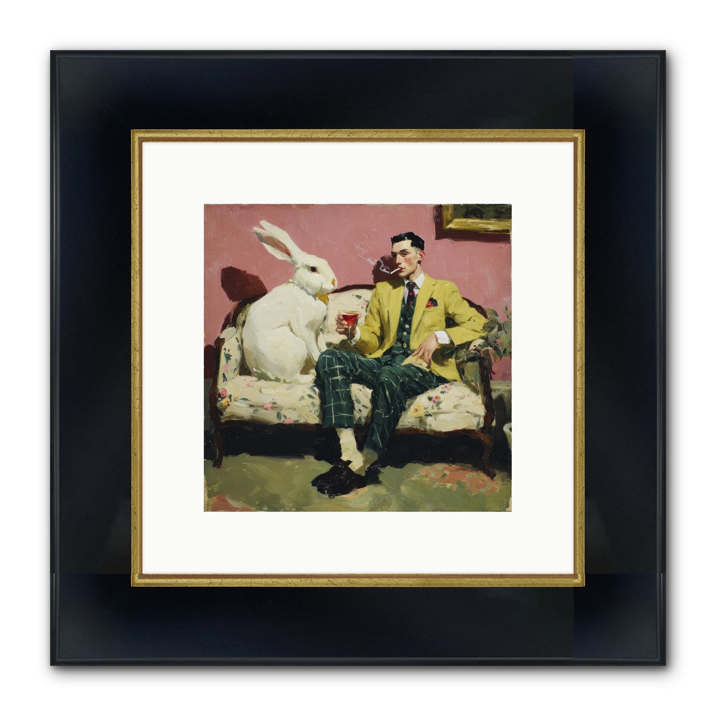 The Eccentricist’s Companion Framed Print - Wide Black w/Gold 10x10