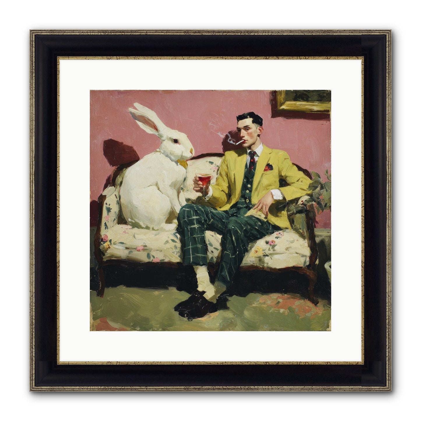 The Eccentricist’s Companion Framed Print - Black & Gold 16x16