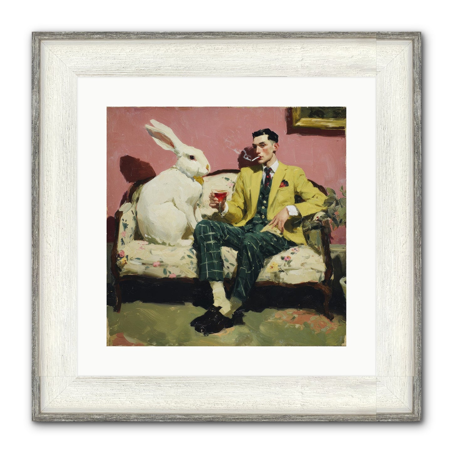 The Eccentricist’s Companion Framed Print - Driftwood White 16x16