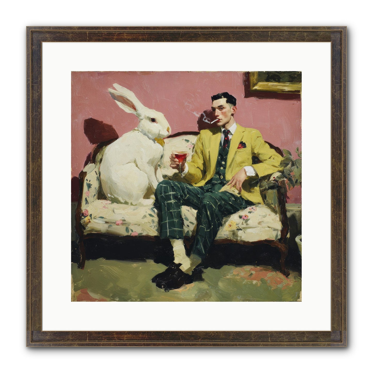 The Eccentricist’s Companion Framed Print - Slimwoods Black/Gold 16x16