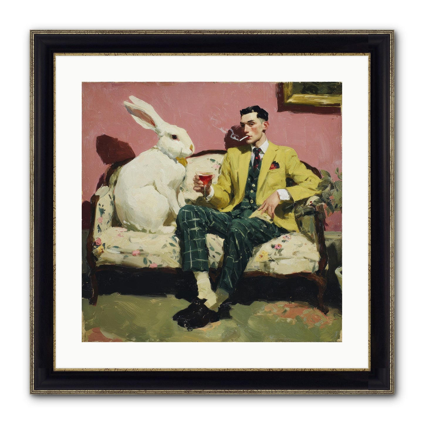 The Eccentricist’s Companion Framed Print - Black & Gold 20x20