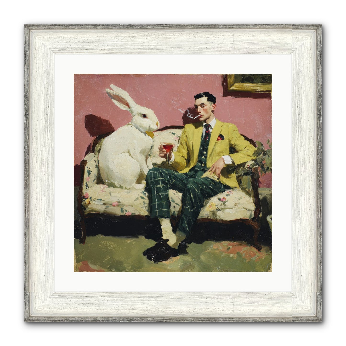 The Eccentricist’s Companion Framed Print - Driftwood White 20x20