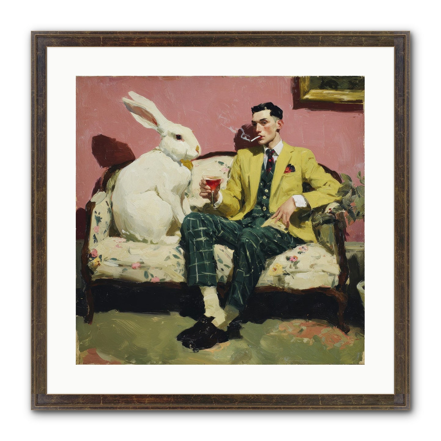 The Eccentricist’s Companion Framed Print - Slimwoods Black/Gold 20x20