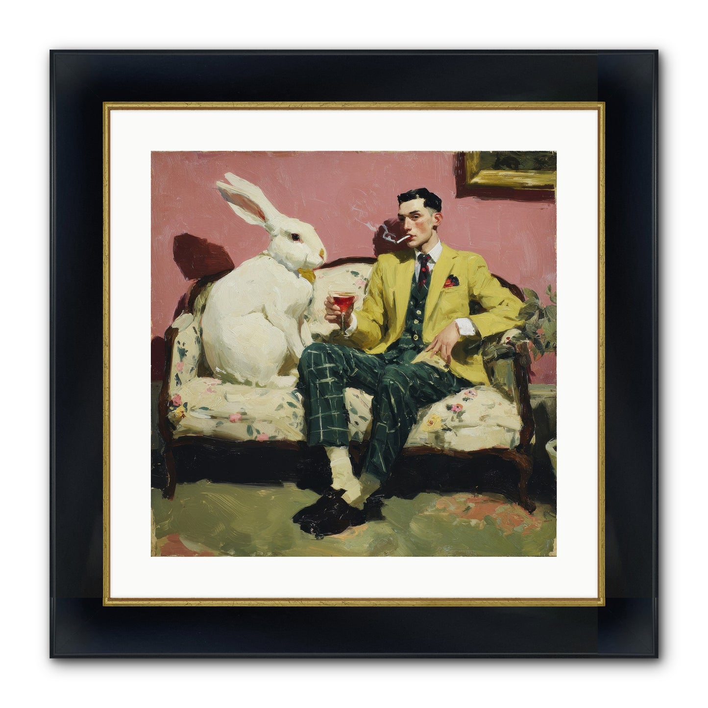 The Eccentricist’s Companion Framed Print - Wide Black w/Gold 20x20