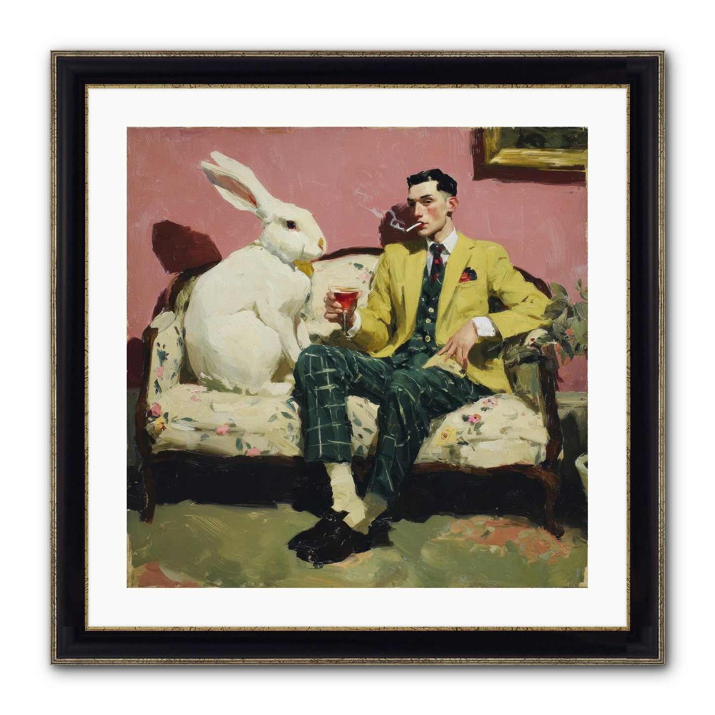 The Eccentricist’s Companion Framed Print - Black & Gold 24x24