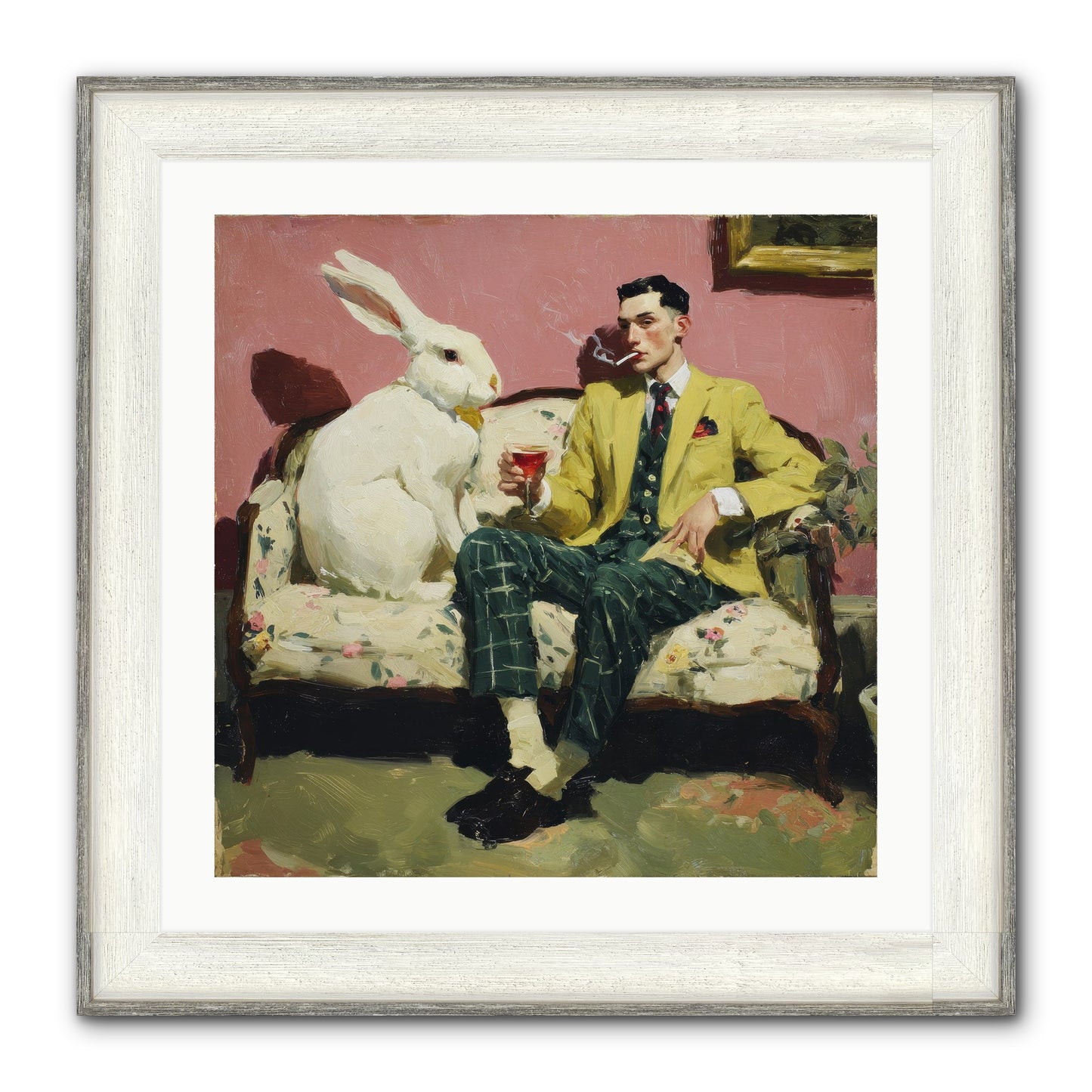 The Eccentricist’s Companion Framed Print - Driftwood White 24x24