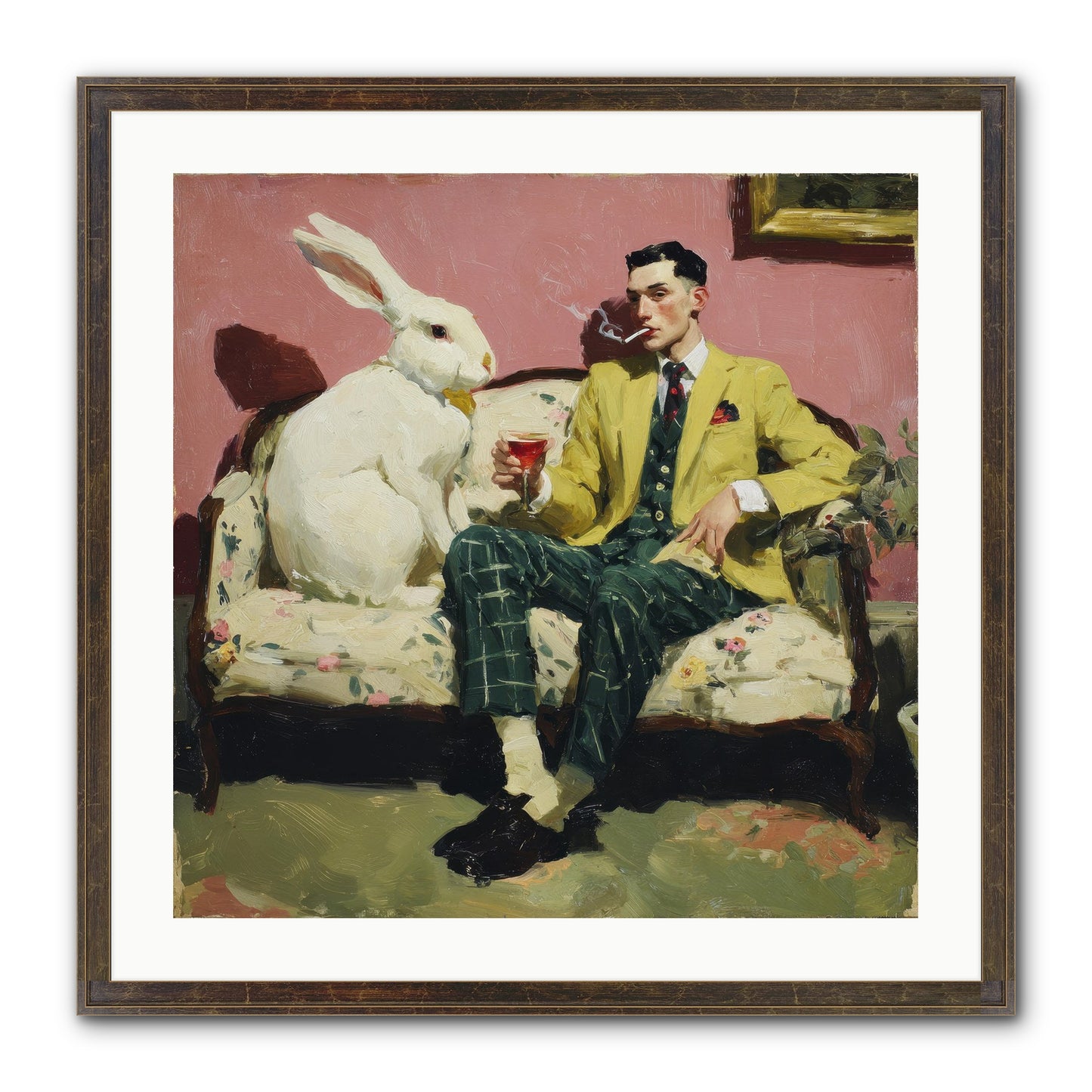 The Eccentricist’s Companion Framed Print - Slimwoods Black/Gold 24x24