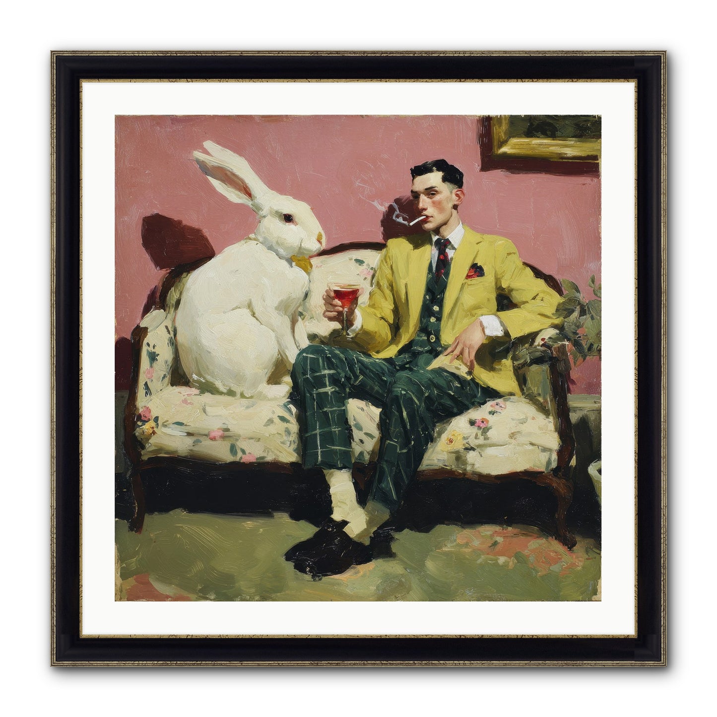 The Eccentricist’s Companion Framed Print - Black & Gold 30x30