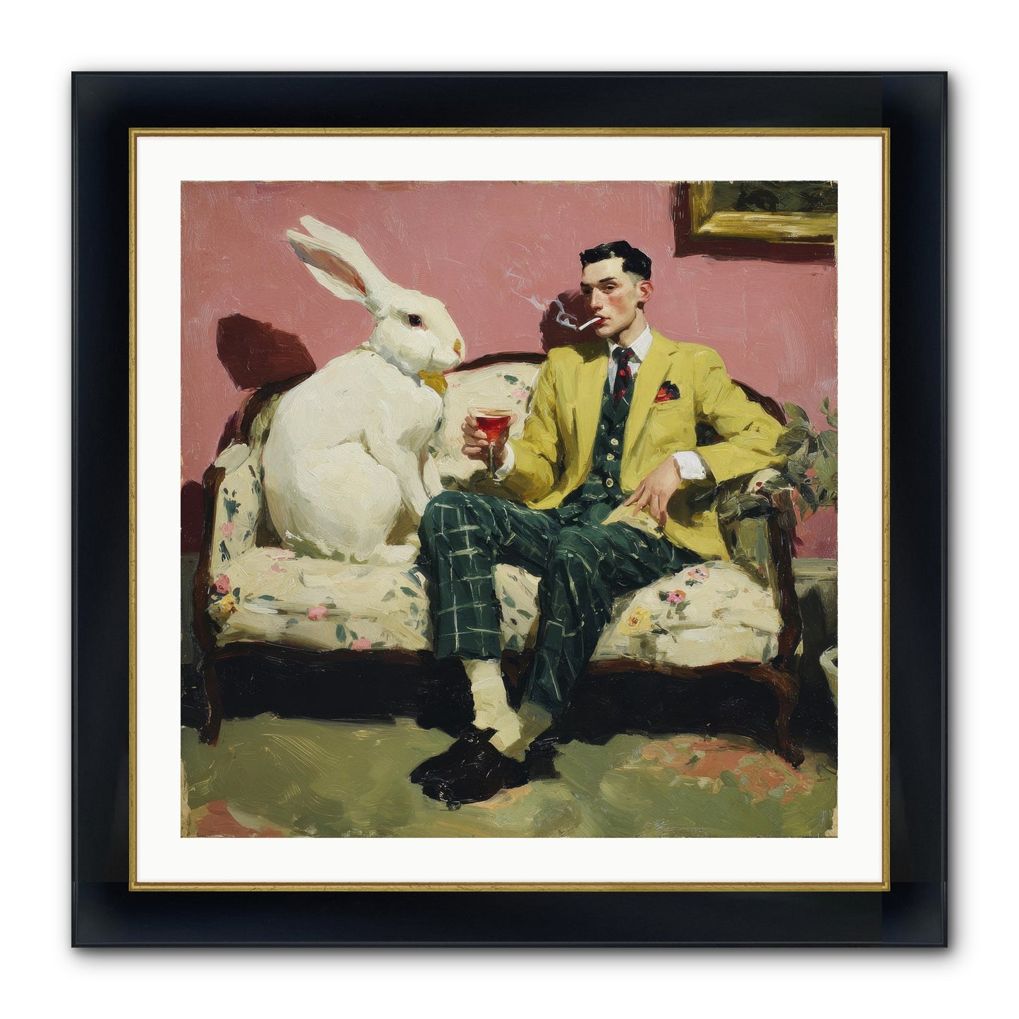 The Eccentricist’s Companion Framed Print - Wide Black w/Gold 30x30
