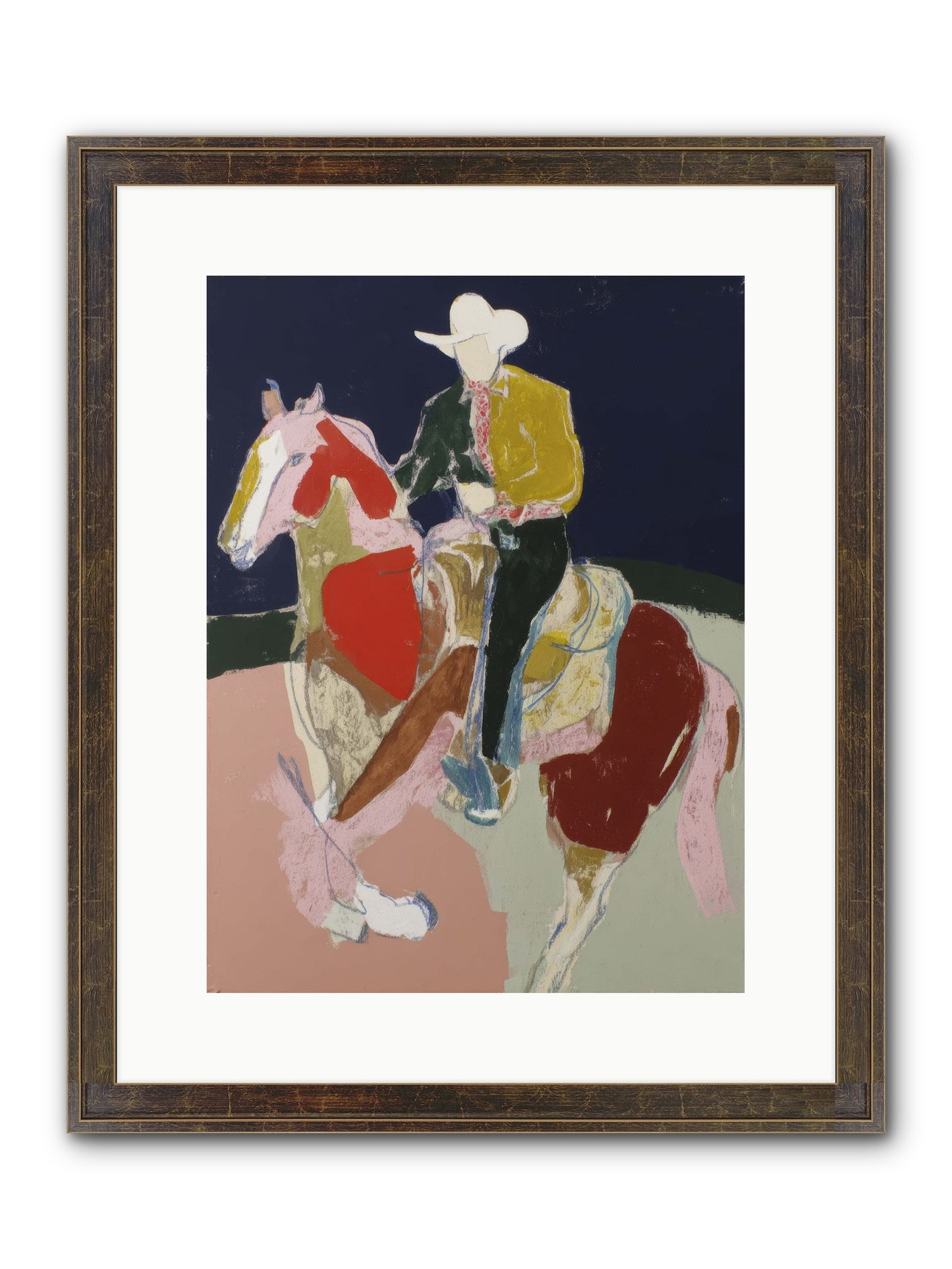 The Echo After Galloping Framed Print - Slimwoods Black/Gold 12x16