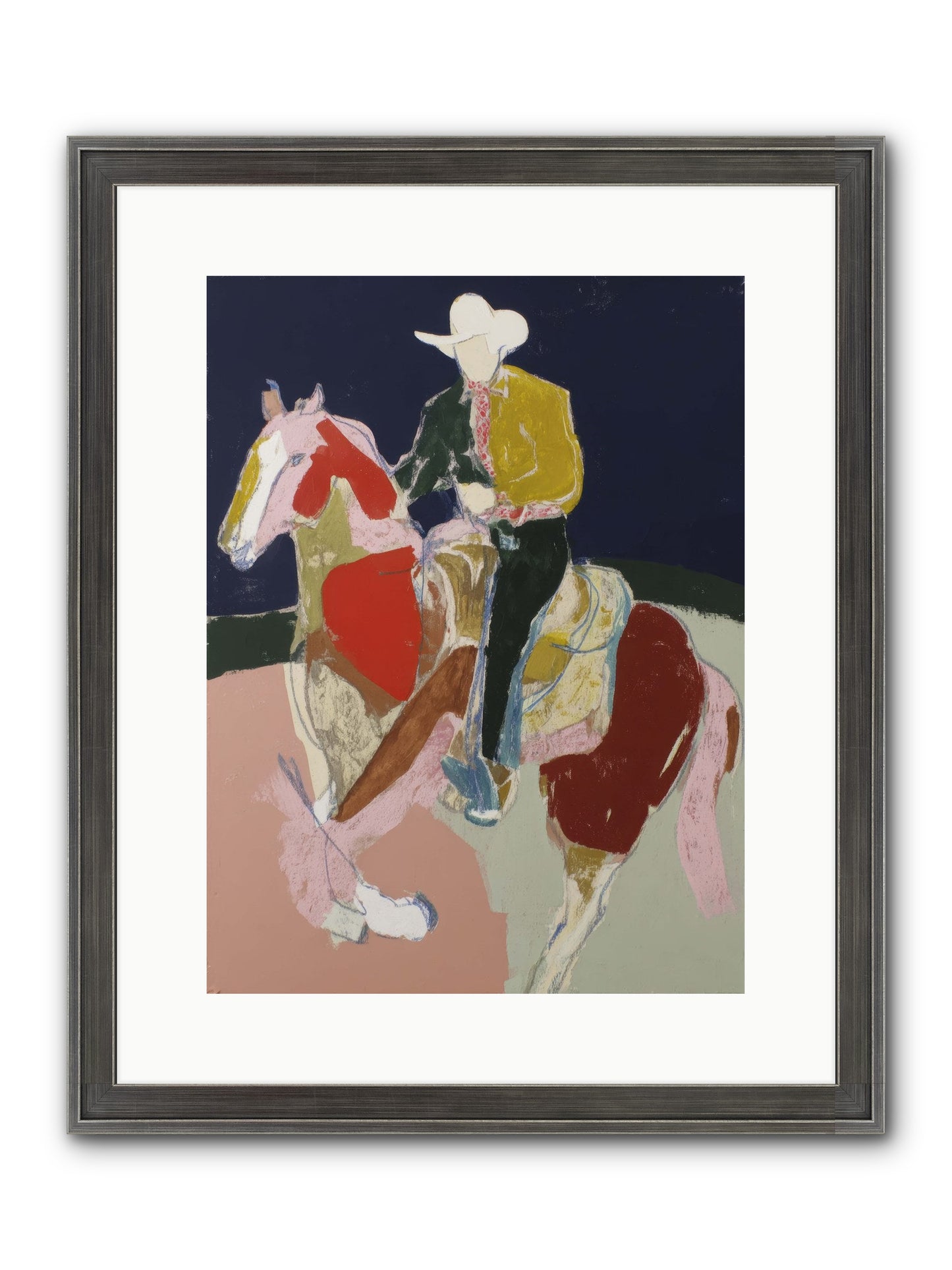 The Echo After Galloping Framed Print - Slimwoods Black/Silver 12x16