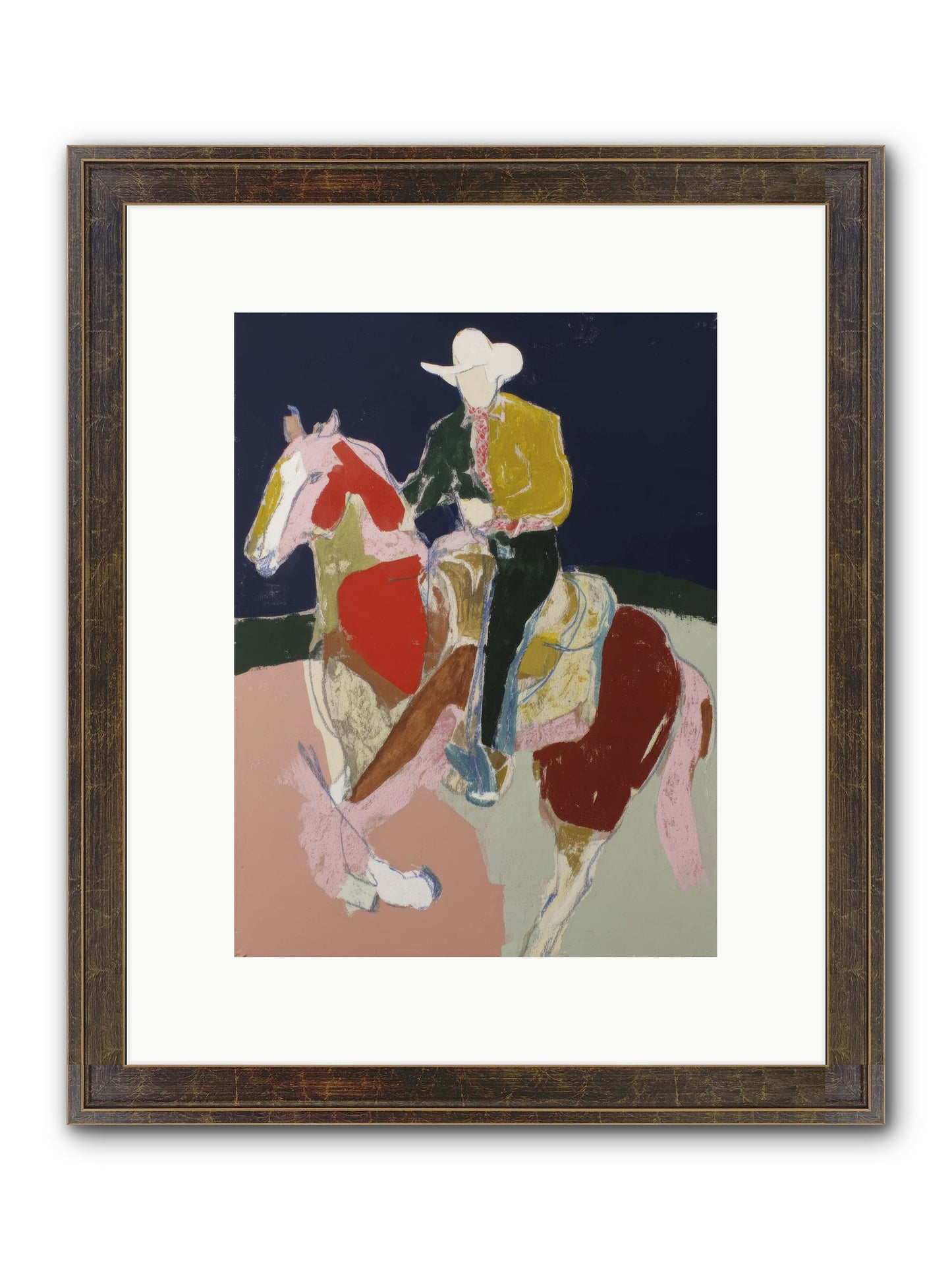 The Echo After Galloping Framed Print - Slimwoods Black/Gold 9x12