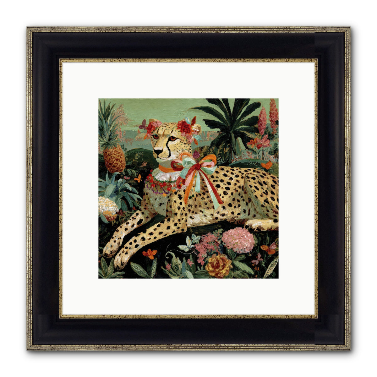 The Echoes Of Moonfire Framed Print - Black & Gold 10x10