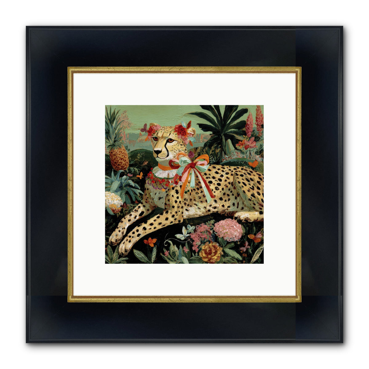 The Echoes Of Moonfire Framed Print - Wide Black w/Gold 10x10