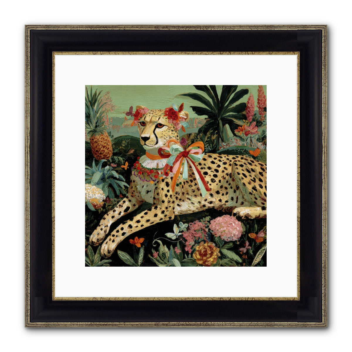 The Echoes Of Moonfire Framed Print - Black & Gold 12x12