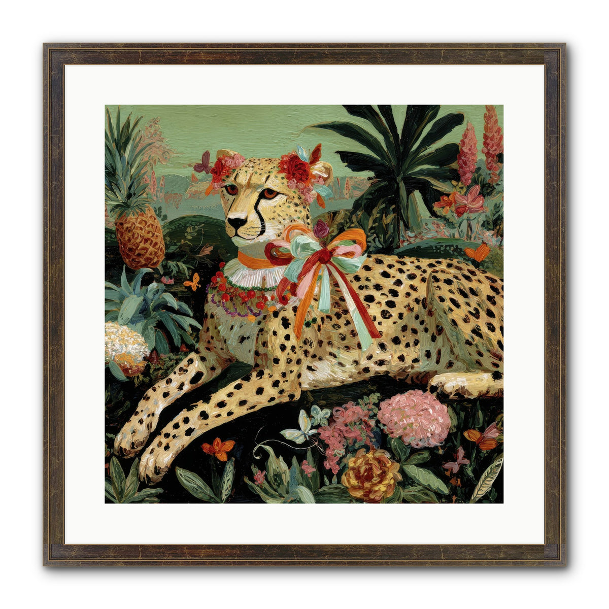 The Echoes Of Moonfire Framed Print - Slimwoods Black/Gold 20x20
