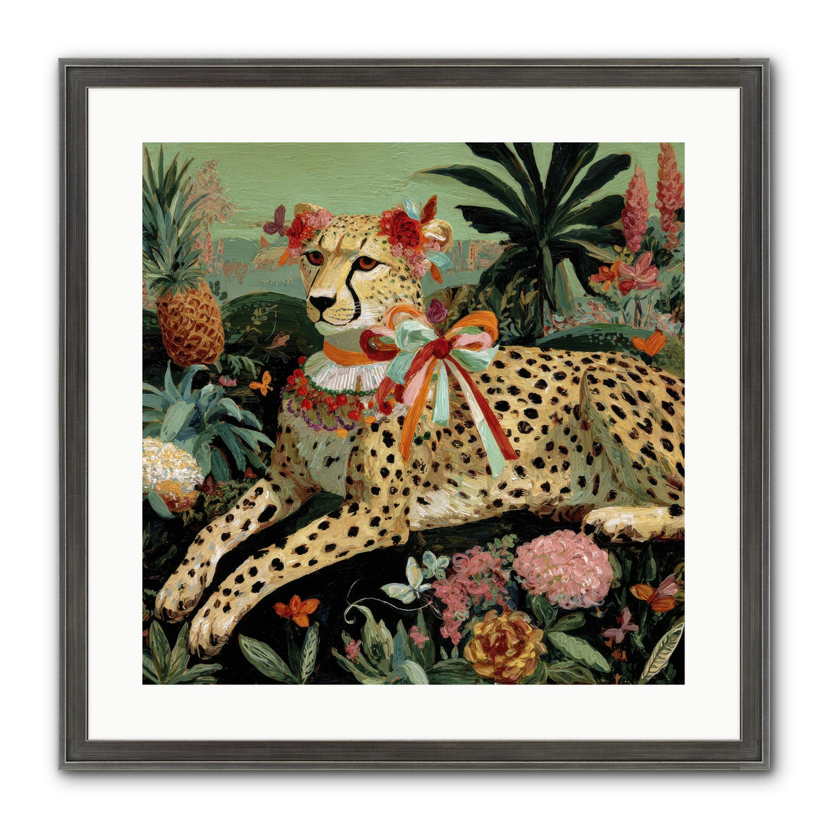 The Echoes Of Moonfire Framed Print - Slimwoods Black/Silver 20x20