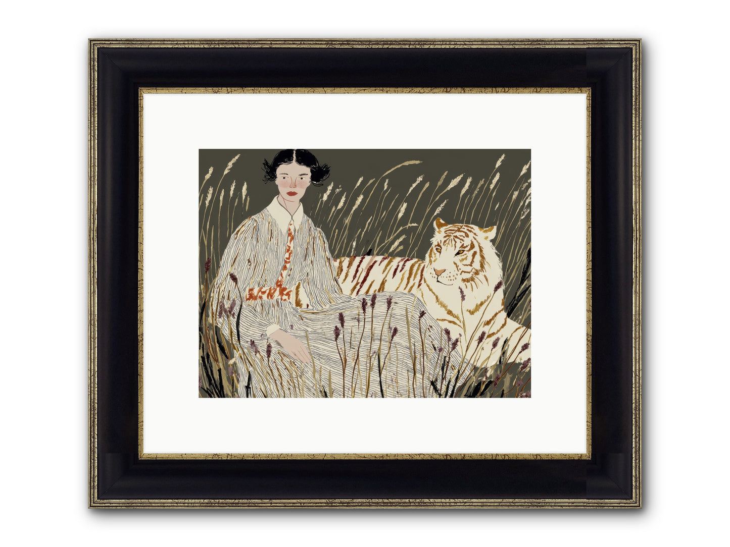 The Edge Of Now Framed Print - Black & Gold 12x9