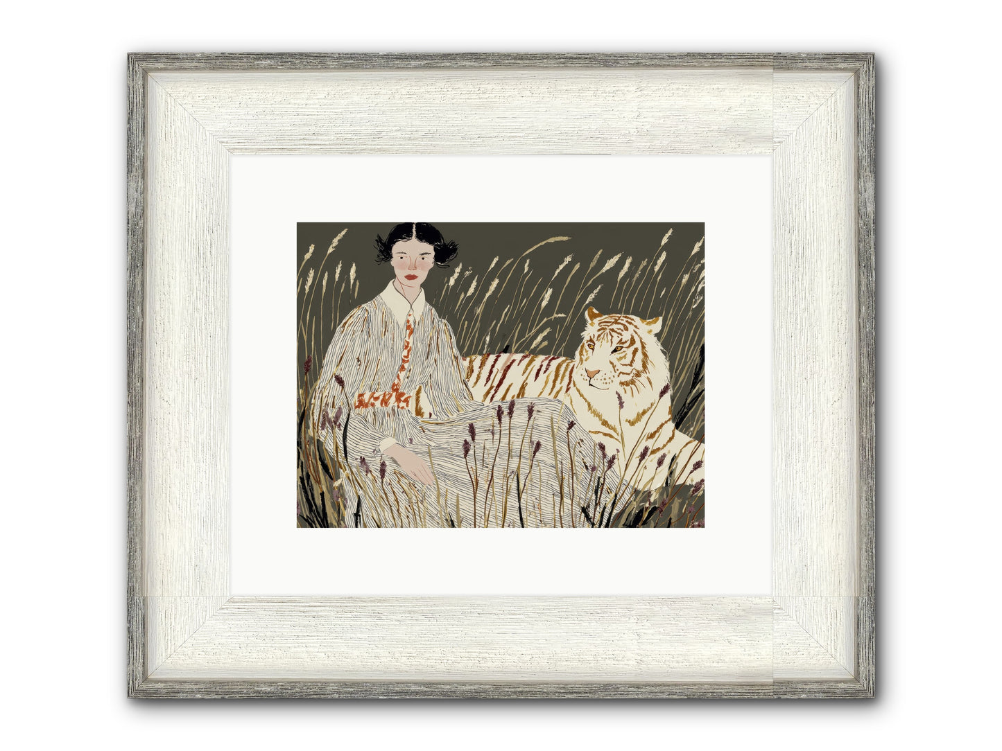 The Edge Of Now Framed Print - Driftwood White 12x9