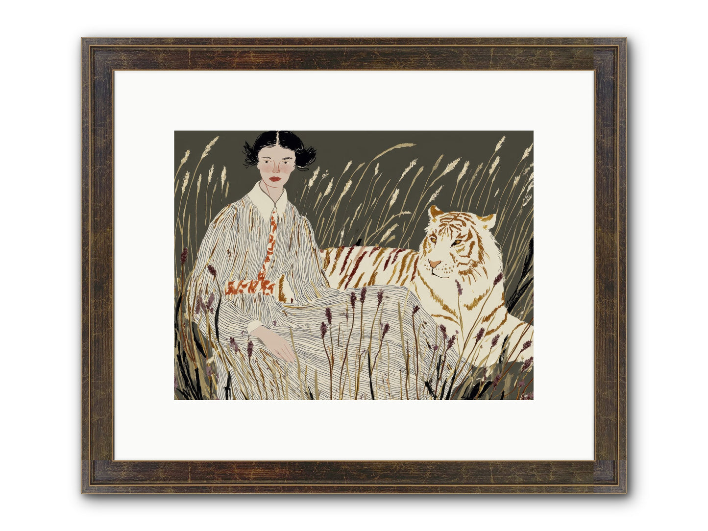 The Edge Of Now Framed Print - Slimwoods Black/Gold 12x9