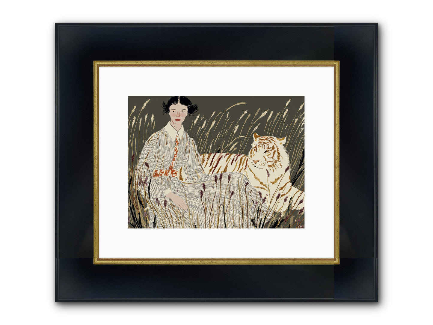 The Edge Of Now Framed Print - Wide Black w/Gold 12x9