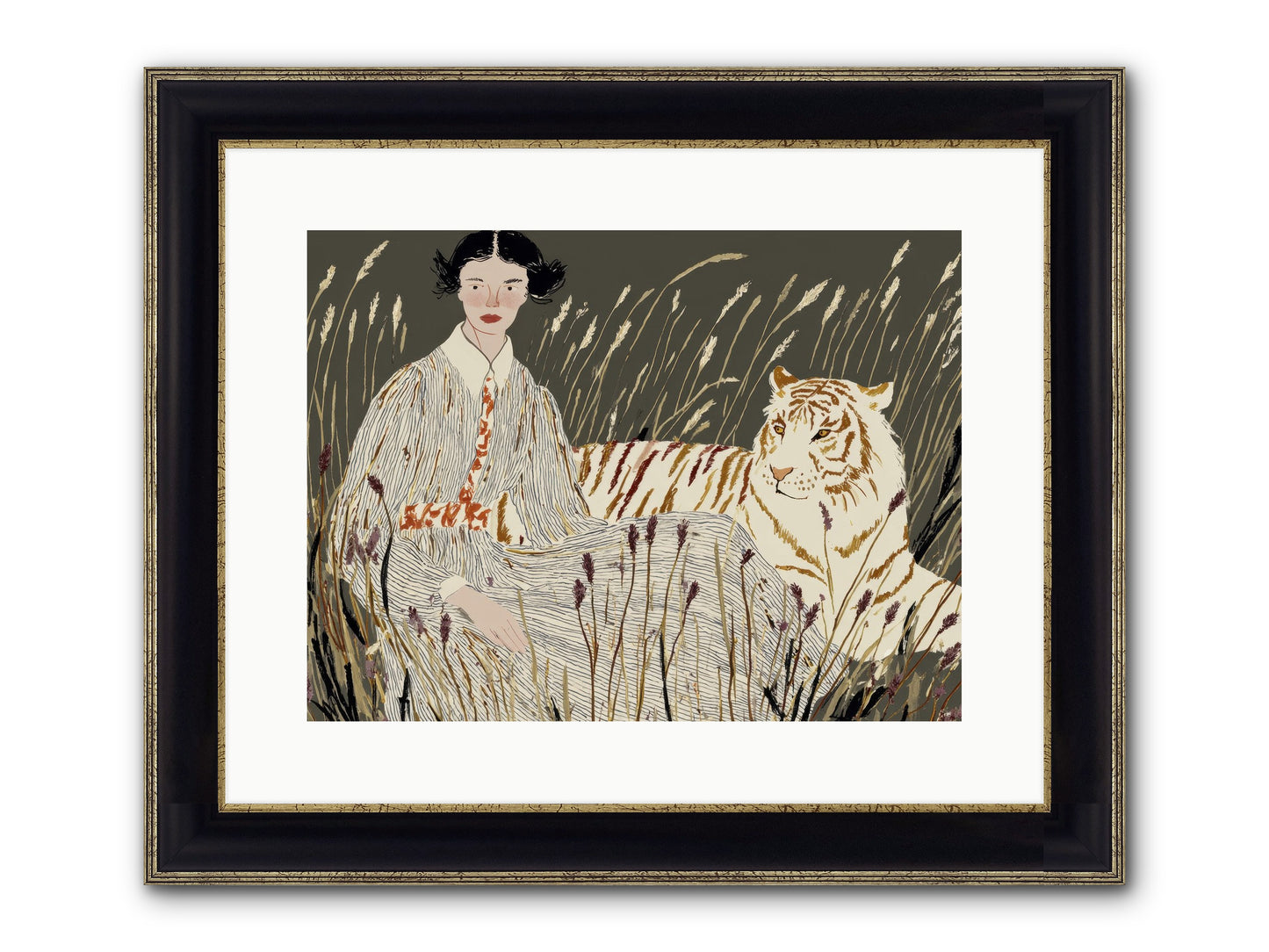 The Edge Of Now Framed Print - Black & Gold 16x12