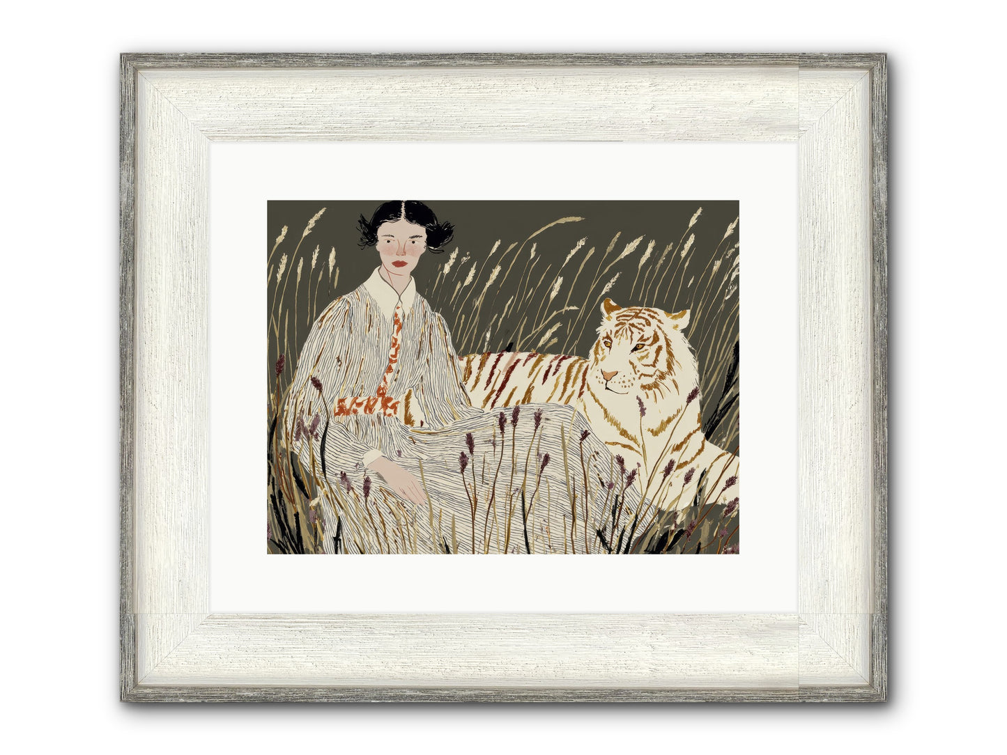 The Edge Of Now Framed Print - Driftwood White 16x12