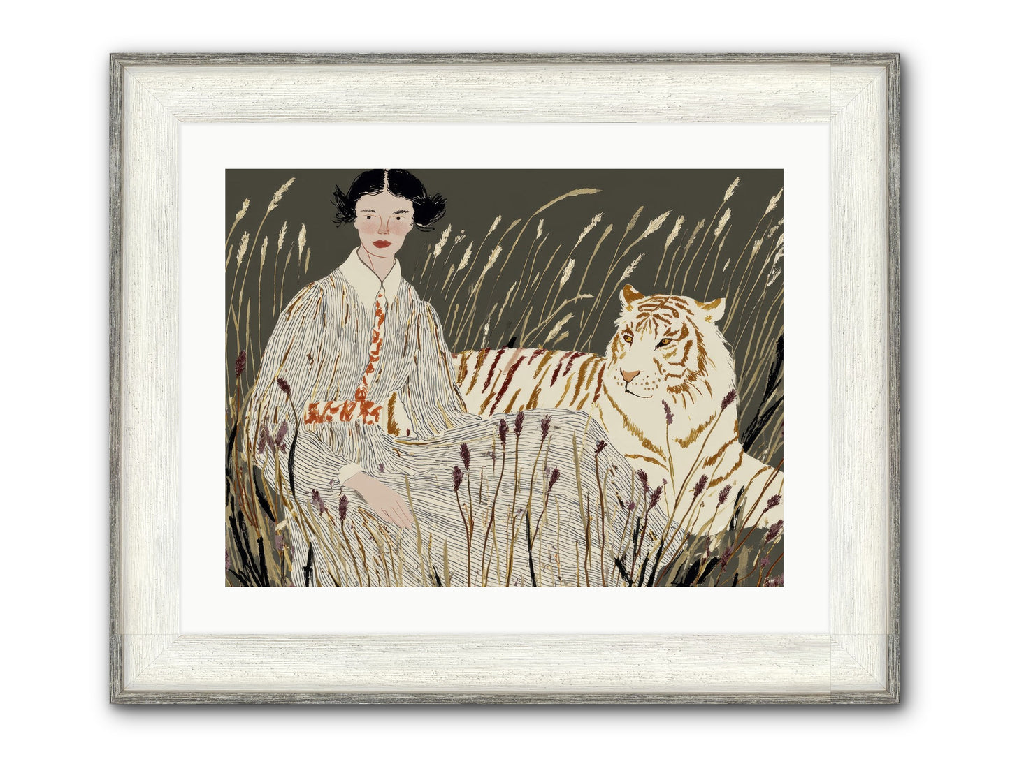 The Edge Of Now Framed Print - Driftwood White 24x18