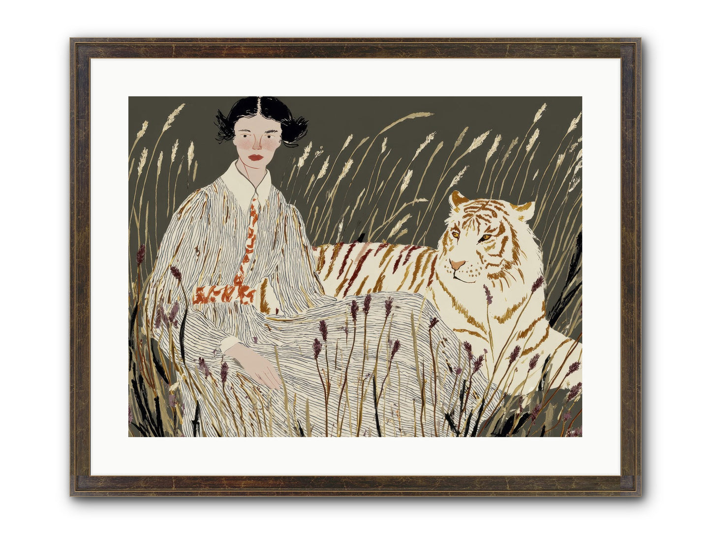 The Edge Of Now Framed Print - Slimwoods Black/Gold 24x18