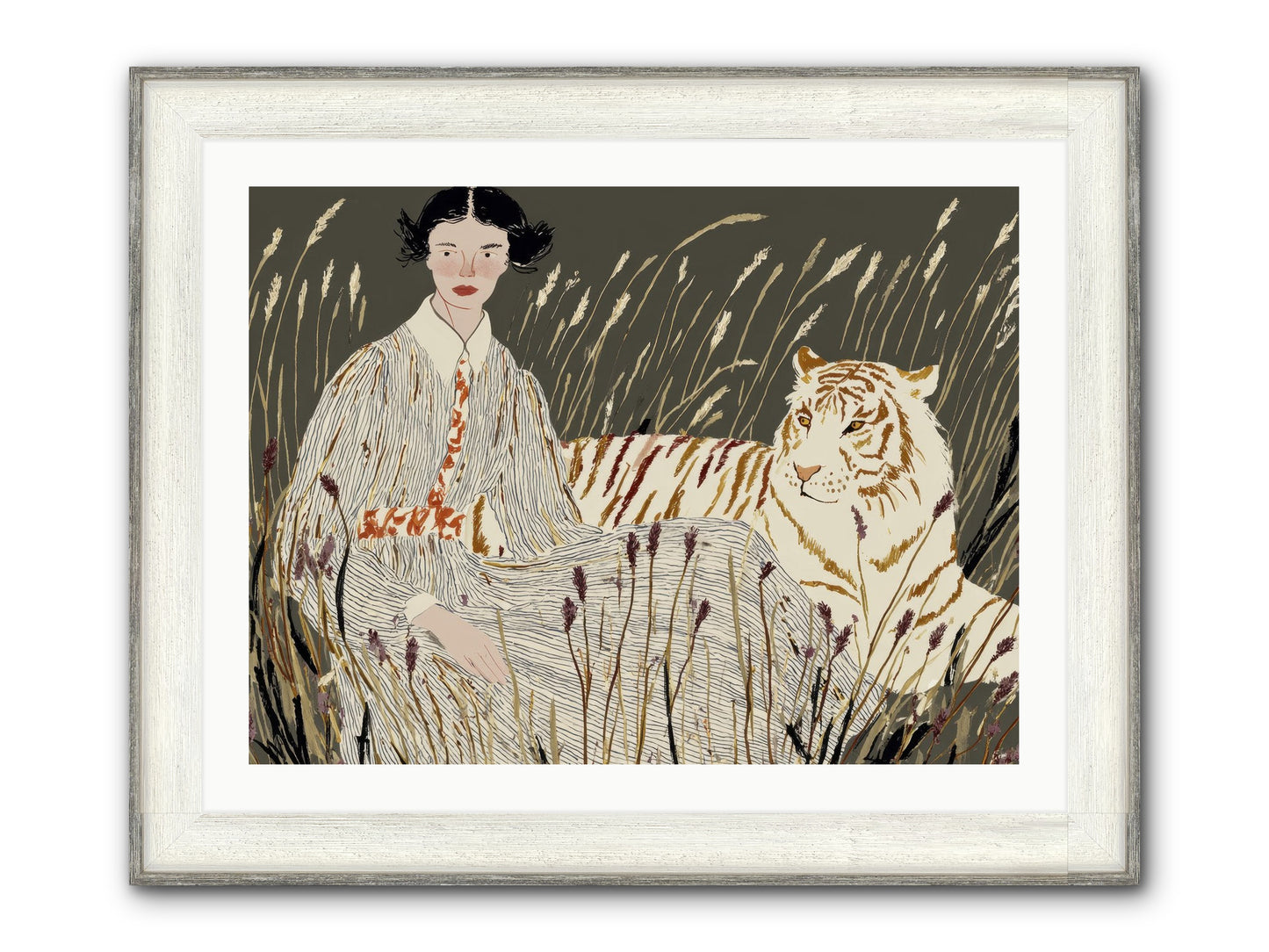 The Edge Of Now Framed Print - Driftwood White 32x24