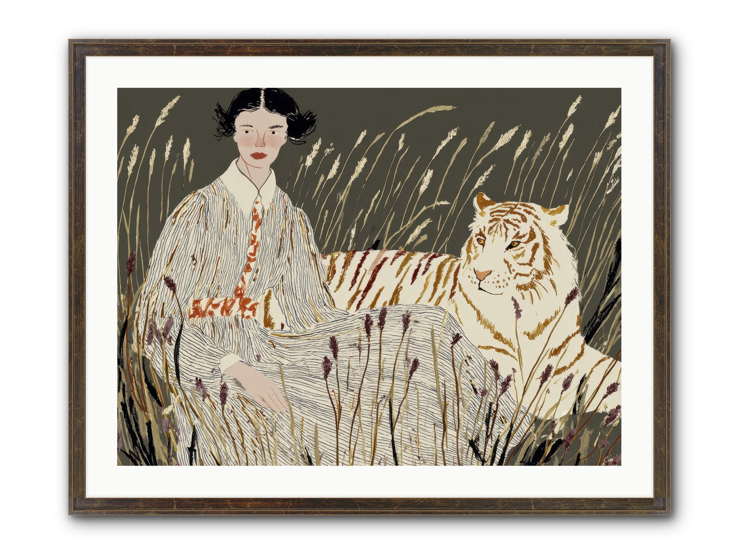 The Edge Of Now Framed Print - Slimwoods Black/Gold 32x24