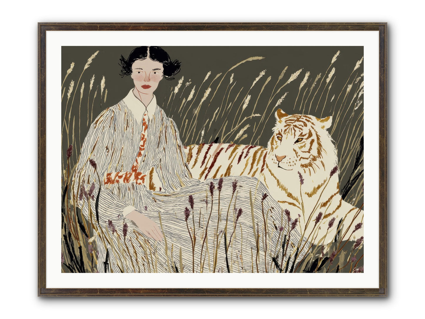 The Edge Of Now Framed Print - Slimwoods Black/Gold 40x30