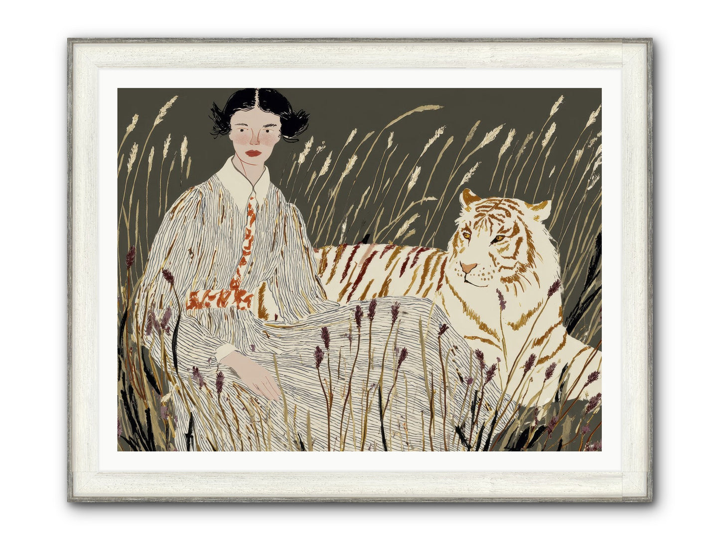 The Edge Of Now Framed Print - Driftwood White 48x36