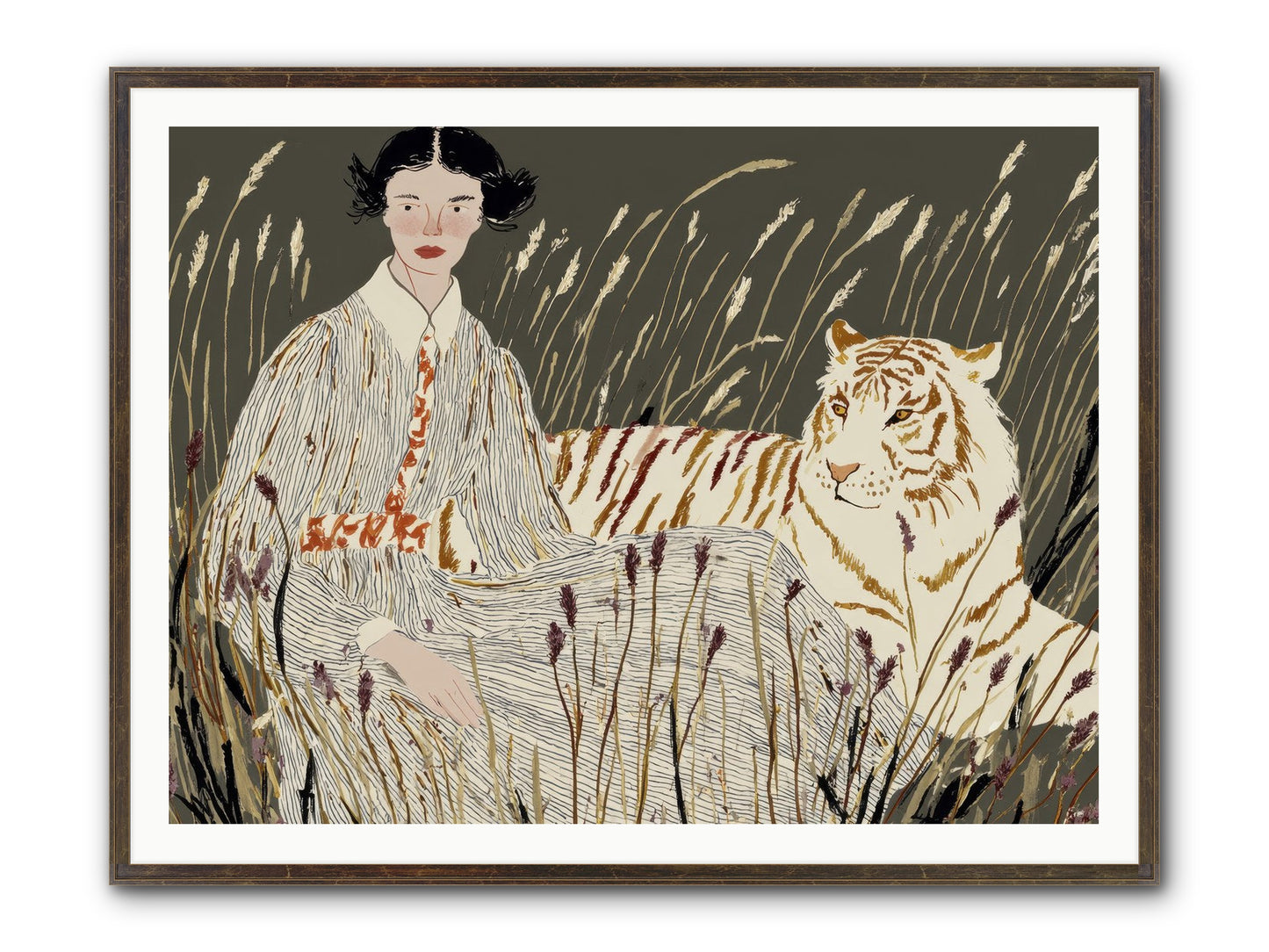 The Edge Of Now Framed Print - Slimwoods Black/Gold 48x36