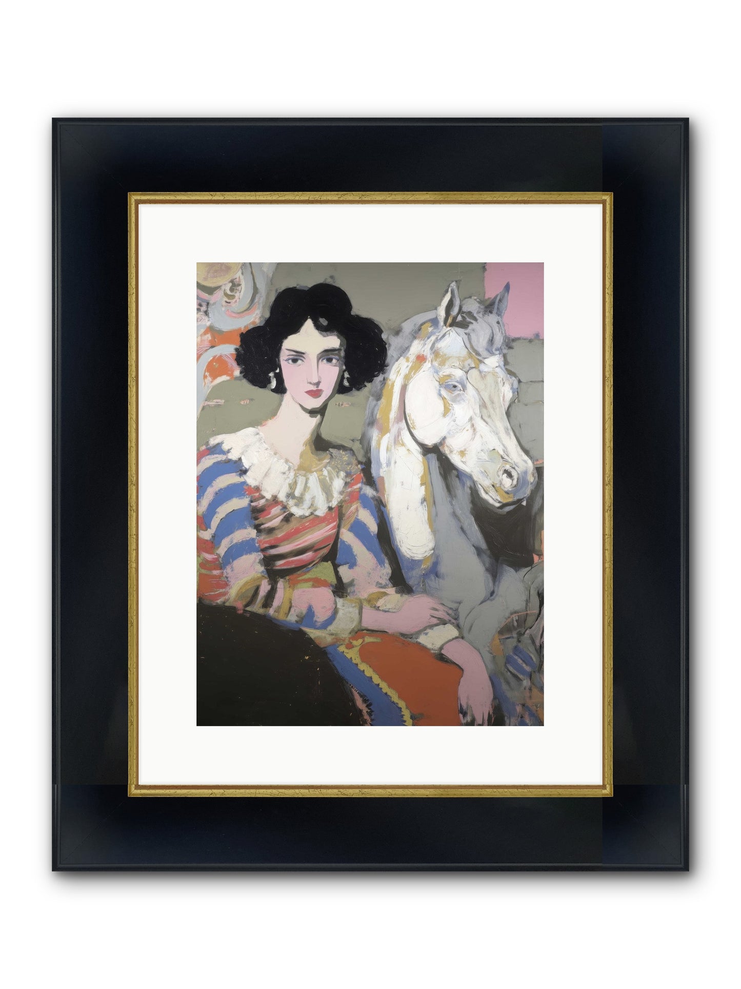 The Elusive Radiance Framed Print - Wide Black w/Gold 12x16