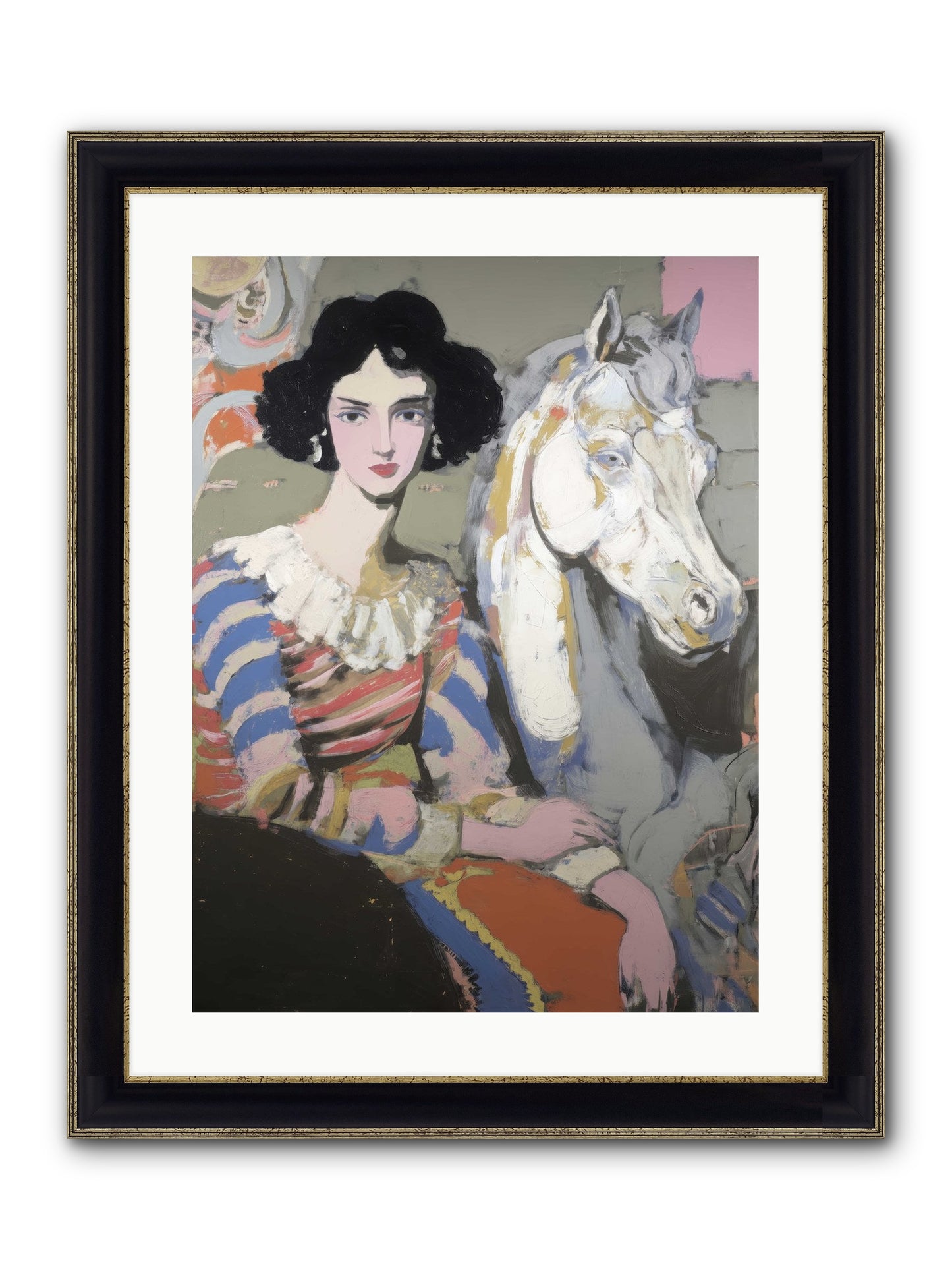 The Elusive Radiance Framed Print - Black & Gold 18x24