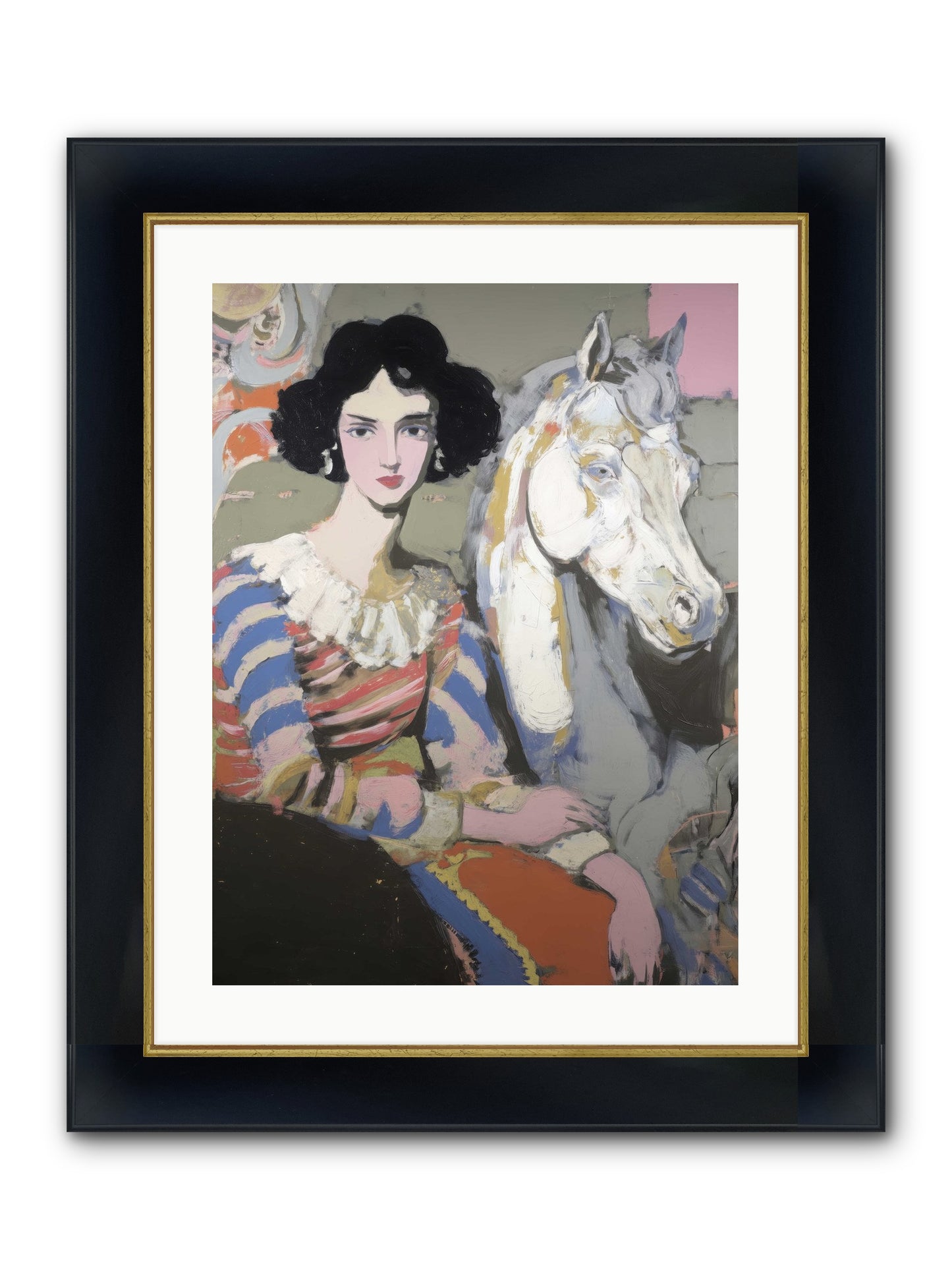 The Elusive Radiance Framed Print - Wide Black w/Gold 18x24
