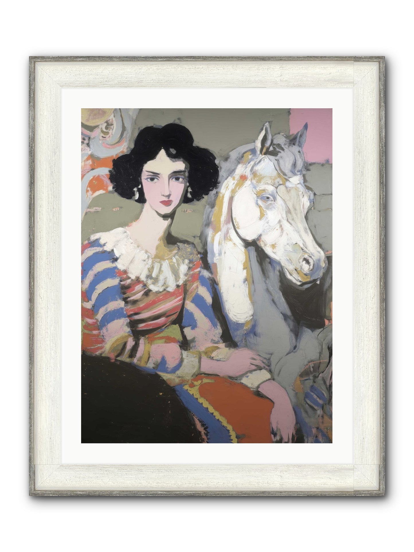 The Elusive Radiance Framed Print - Driftwood White 24x32