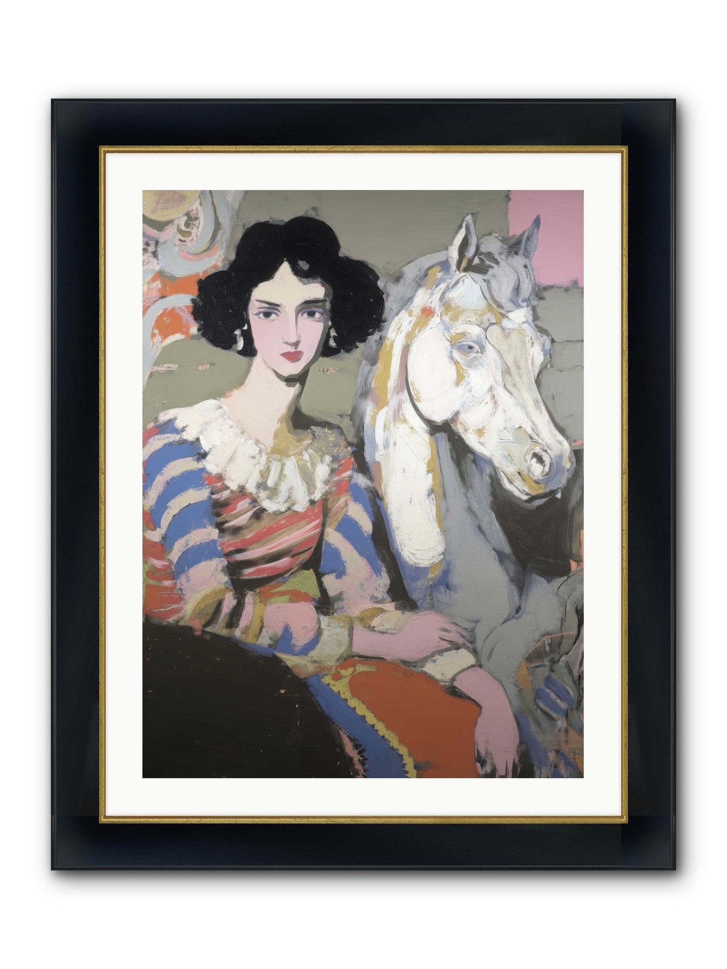 The Elusive Radiance Framed Print - Wide Black w/Gold 24x32