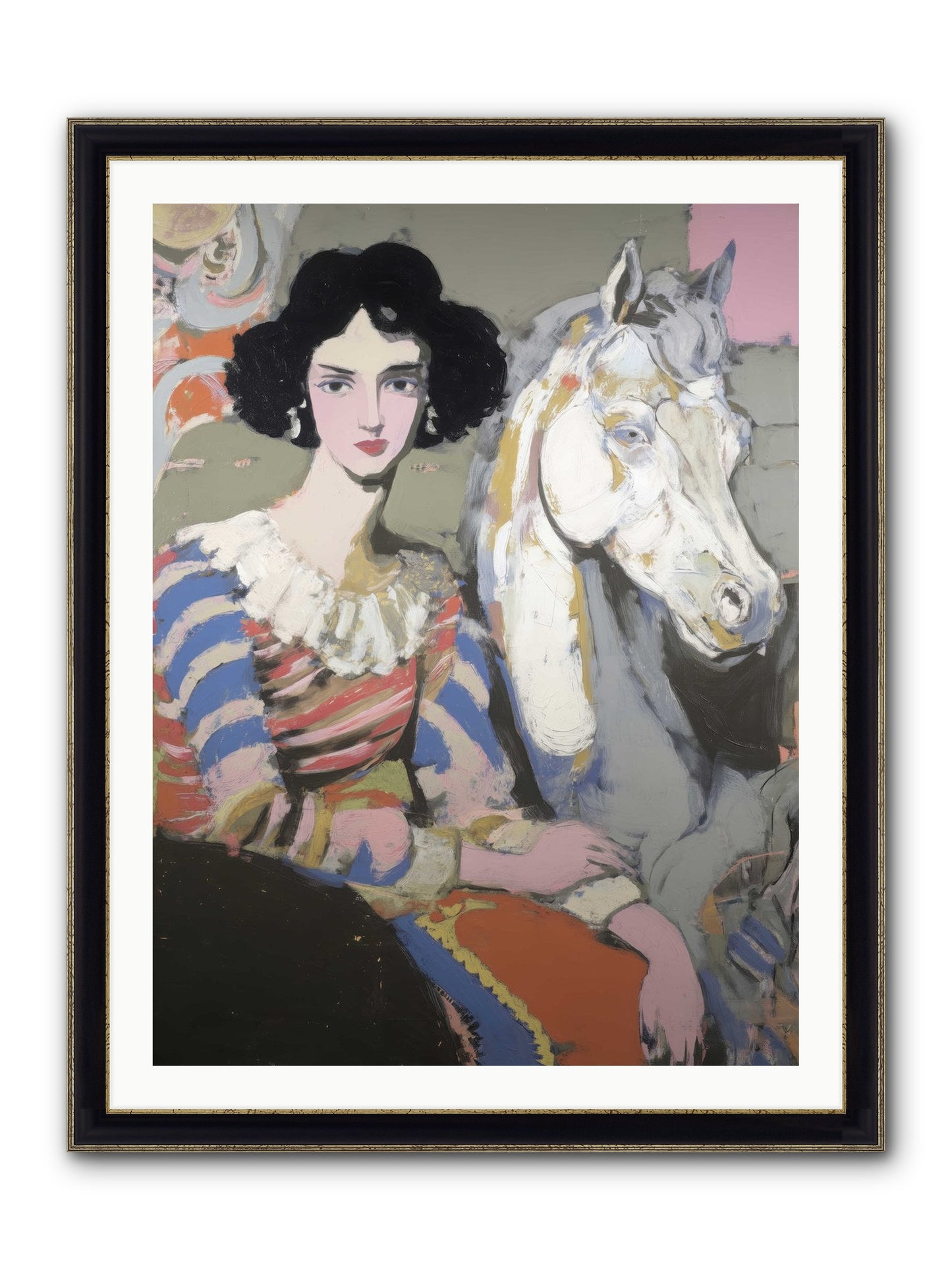 The Elusive Radiance Framed Print - Black & Gold 30x40