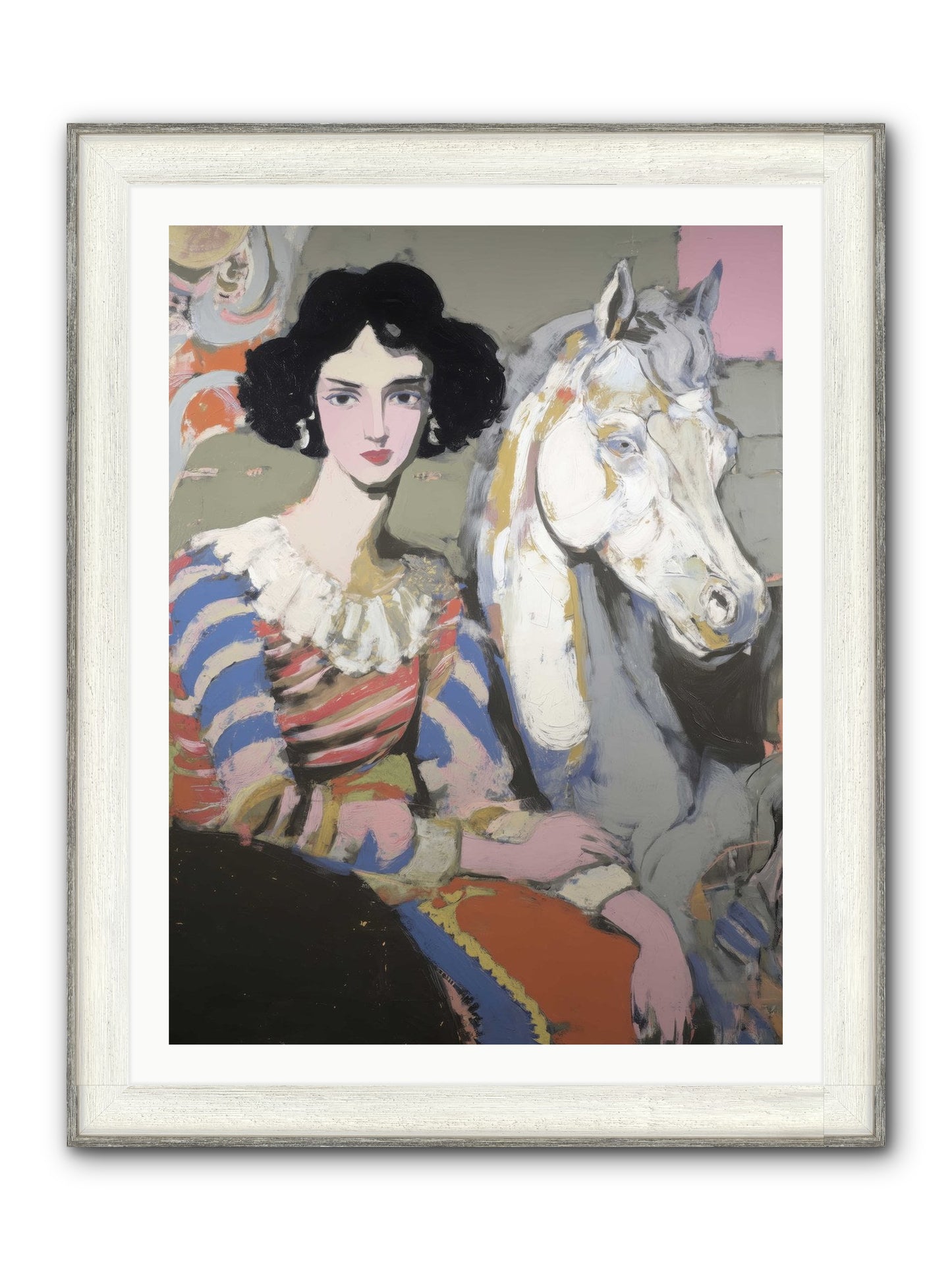 The Elusive Radiance Framed Print - Driftwood White 30x40