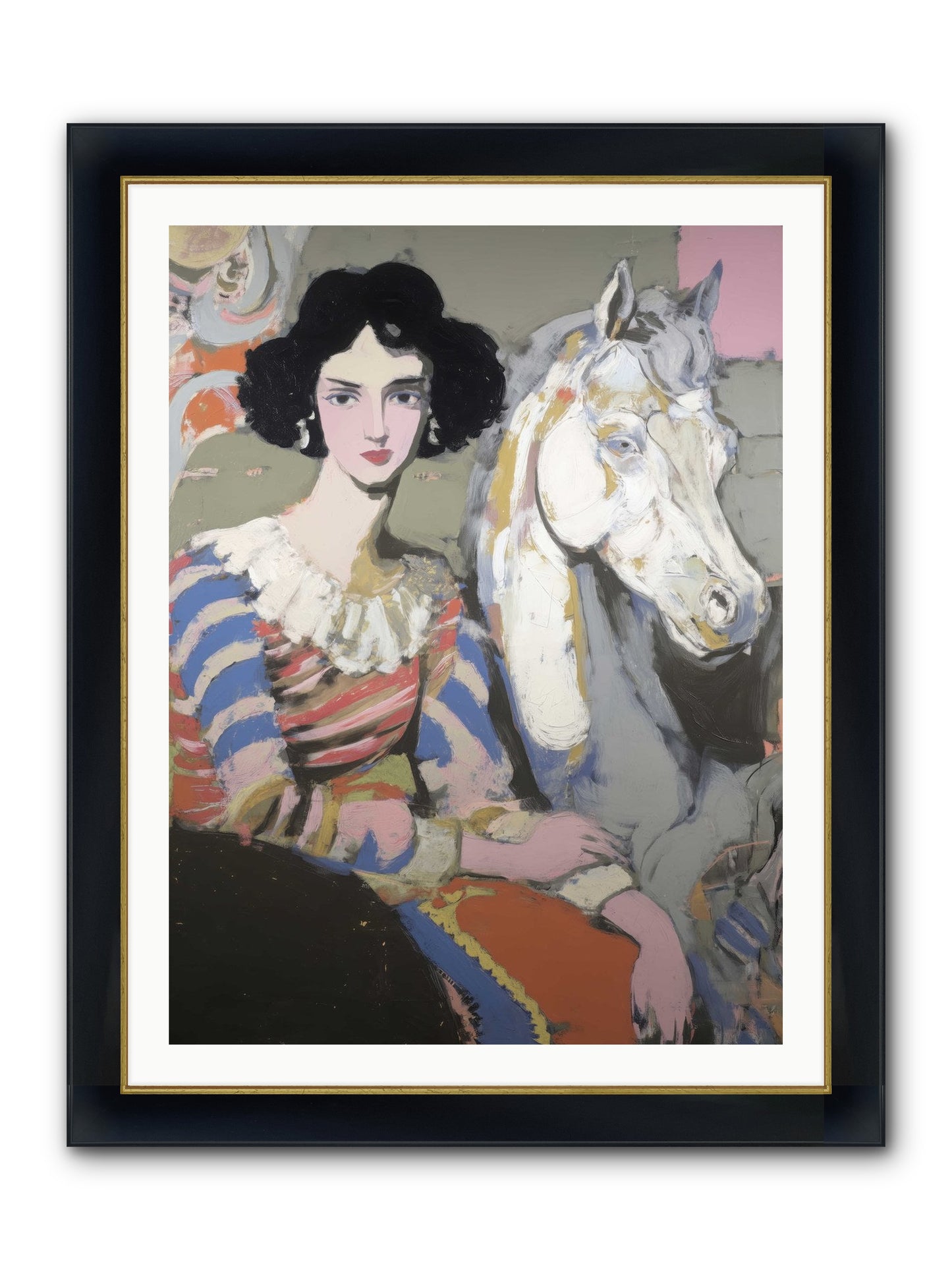 The Elusive Radiance Framed Print - Wide Black w/Gold 30x40
