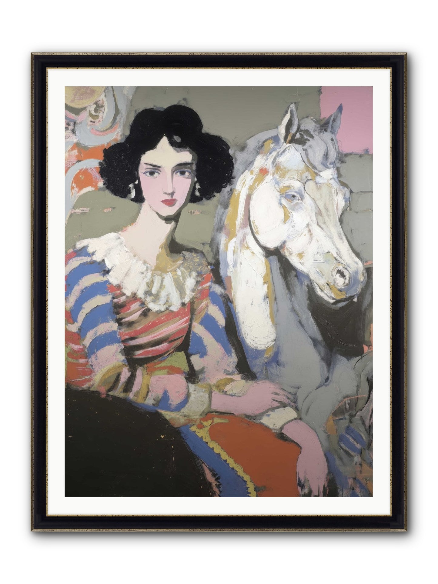 The Elusive Radiance Framed Print - Black & Gold 36x48