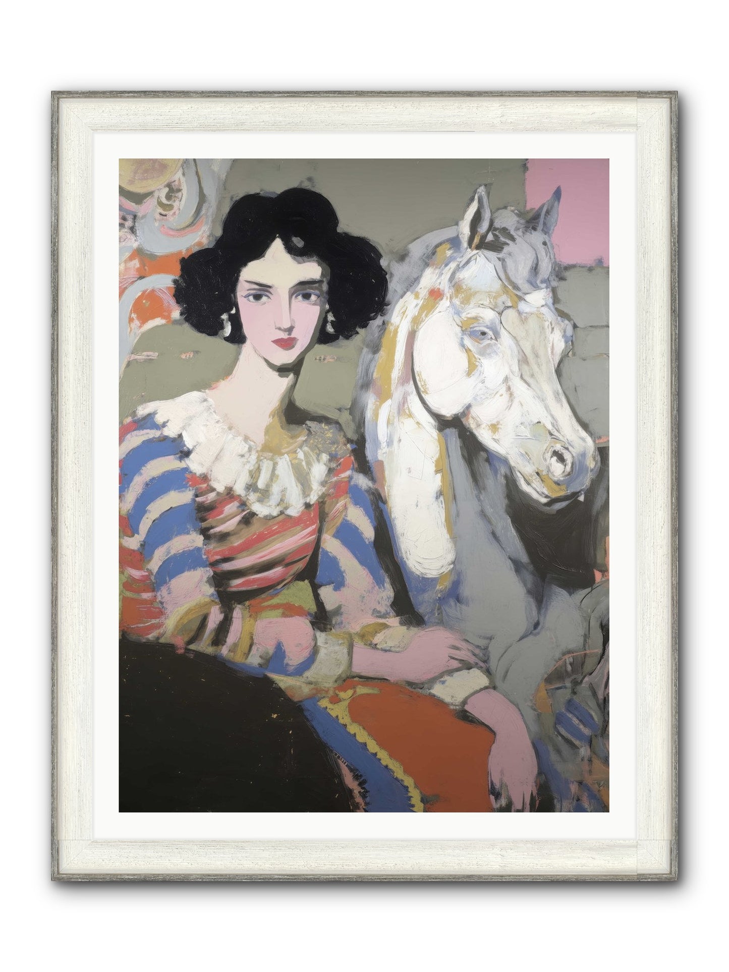 The Elusive Radiance Framed Print - Driftwood White 36x48