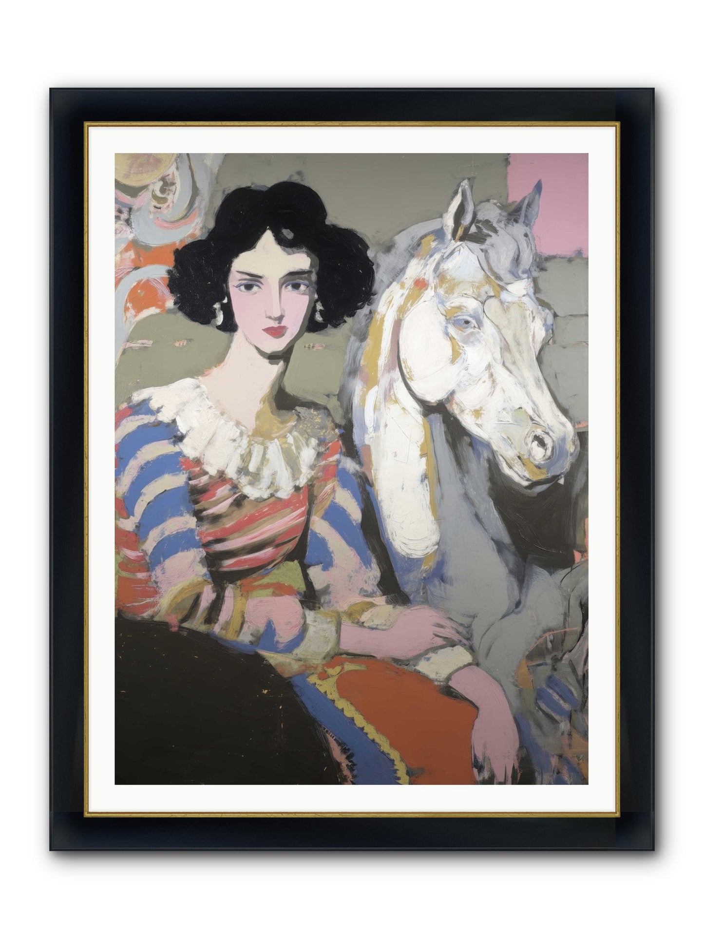 The Elusive Radiance Framed Print - Wide Black w/Gold 36x48