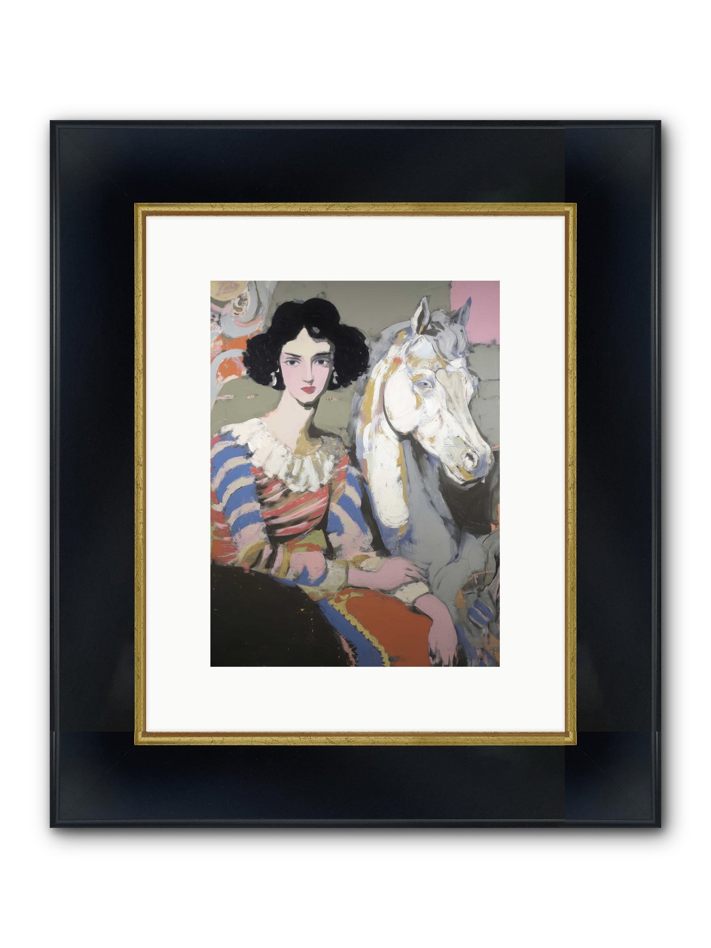 The Elusive Radiance Framed Print - Wide Black w/Gold 9x12