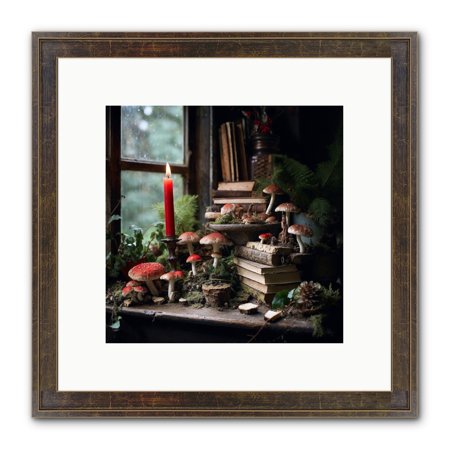 The Elves Framed Print - Slimwoods Black/Gold 10x10
