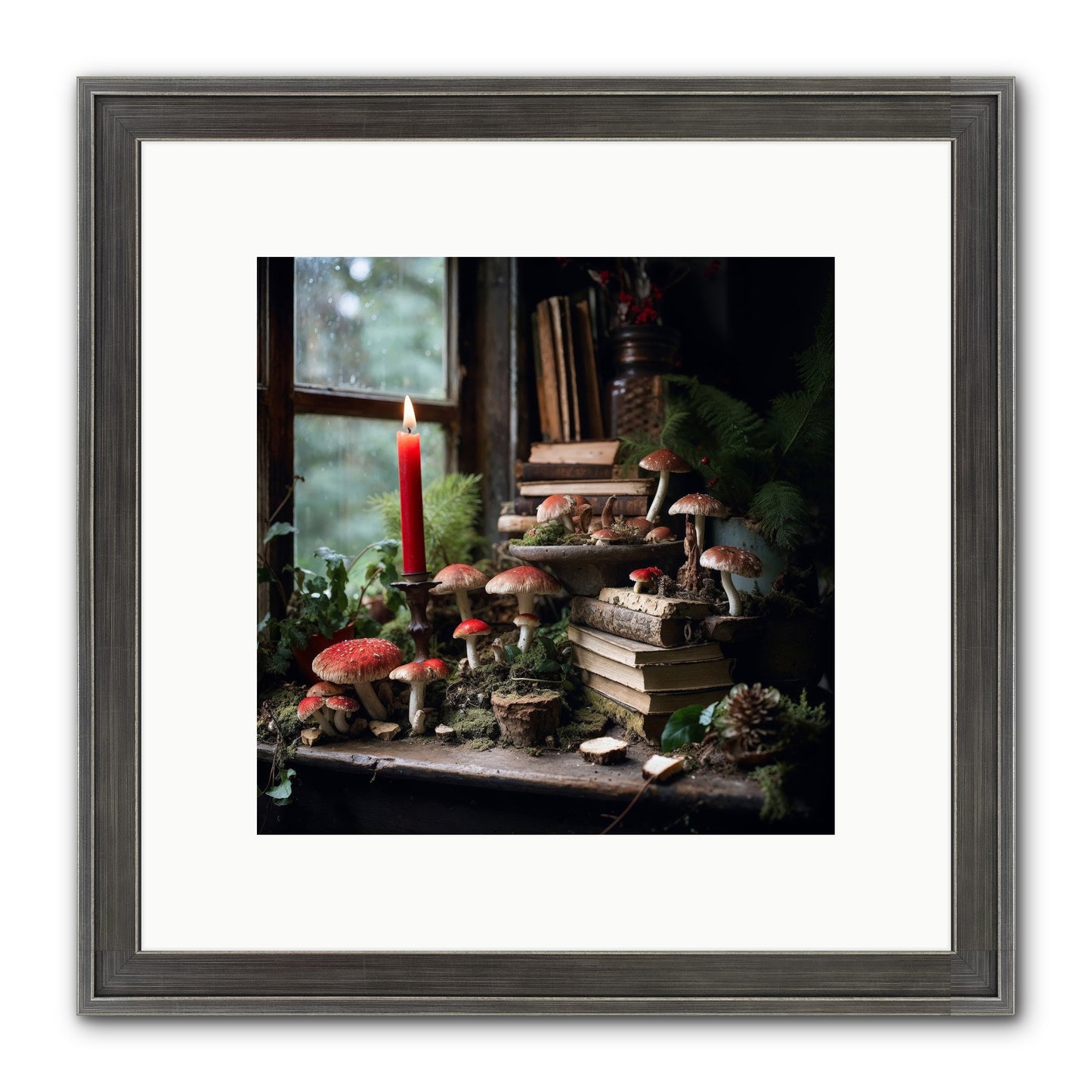 The Elves Framed Print - Slimwoods Black/Silver 10x10